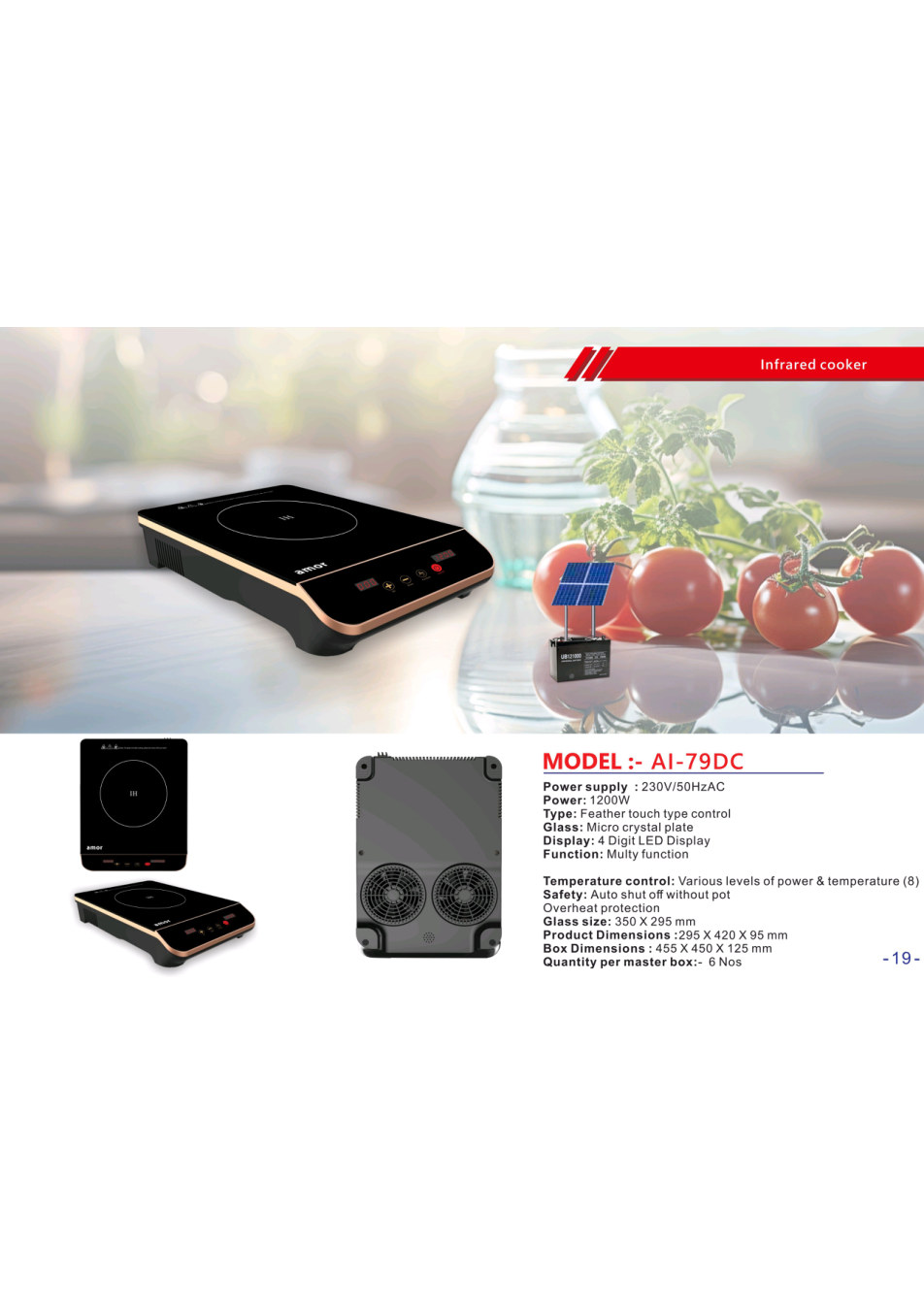 AI-79DC Infrared Cooker