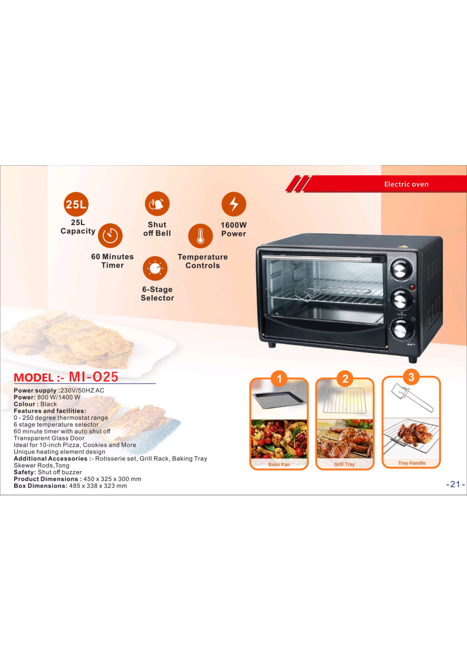 MI-025 Electric Oven