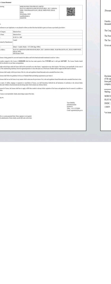 Registration documentation