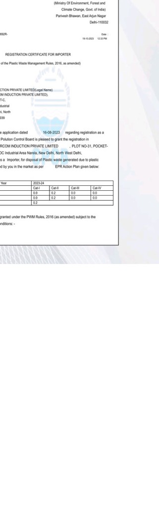 Registration documentation
